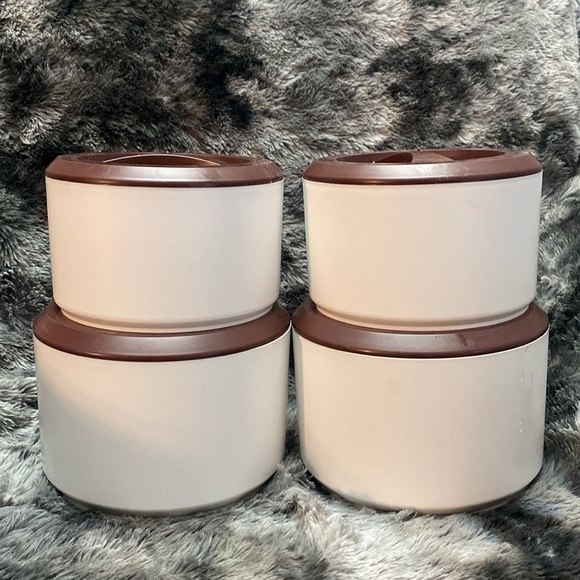 NWOT 4 VINTAGE 70s Spice of Life Canisters with lids Sterilite - Picture 4 of 16